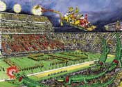 LSU Tiger Stadium Christmas Cards